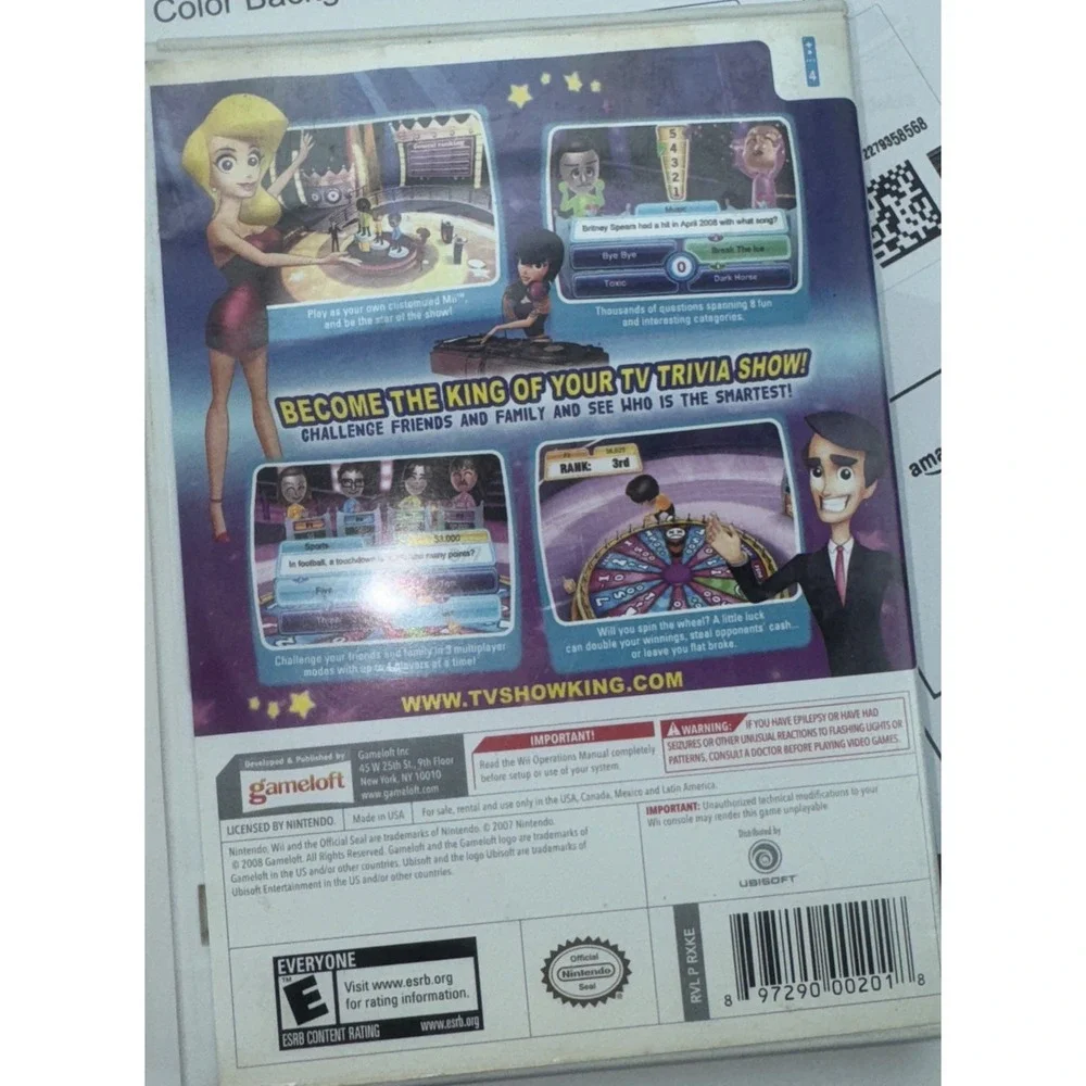 Nintendo Wii Tv Show King Party With Manual And An Excellent Condition‎